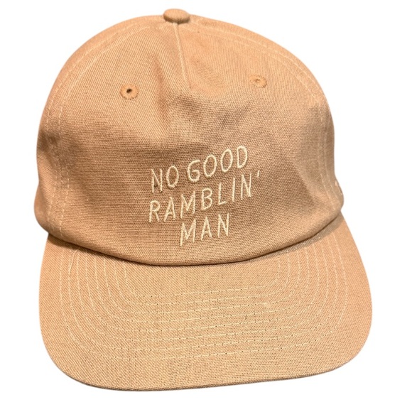 Zach Bryan x Seager No Good Ramblin’ Man Adjustable Tan Canvas Embroidered Hat - Picture 1 of 13